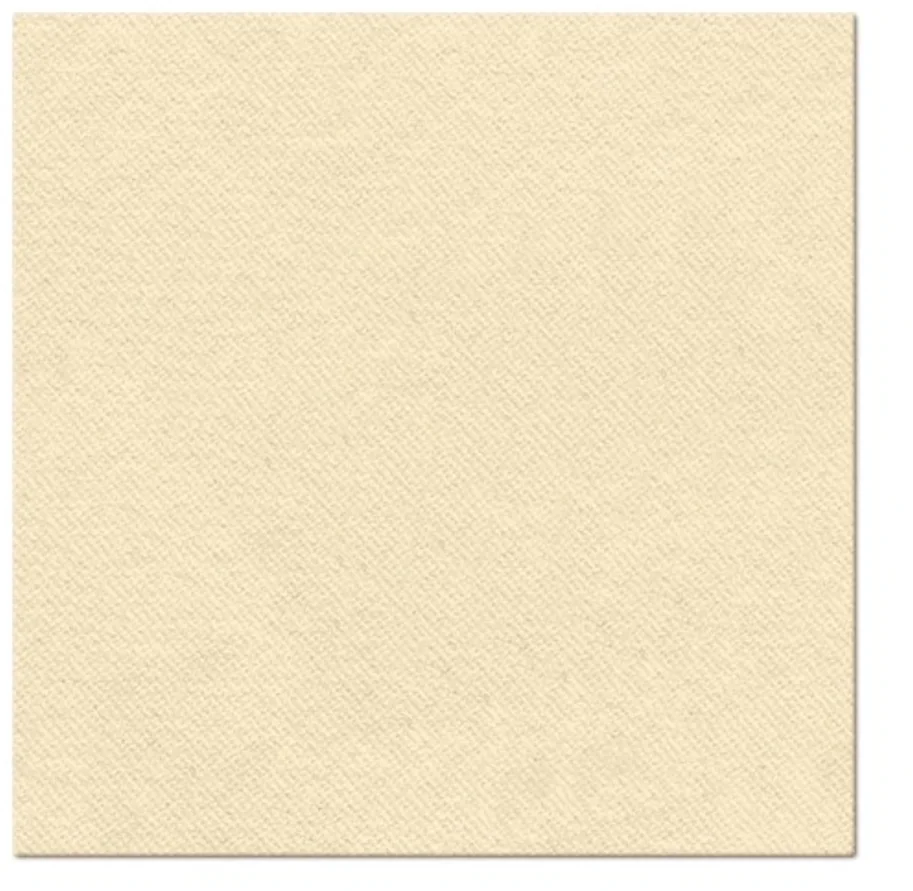 Servietten Dinner 50x Unifarbe cream, 40x40cm