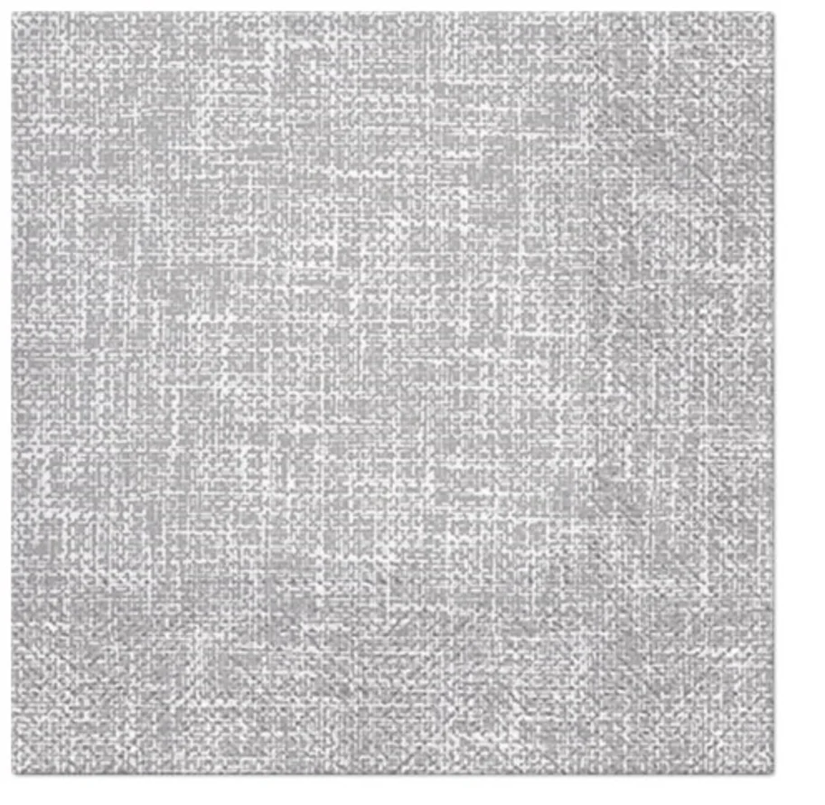 Servietten Lunch 20x Linenoptik grau, 33x33cm