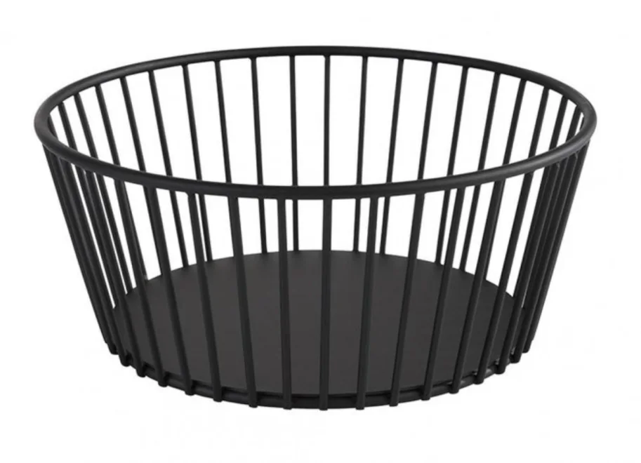 Korb Urban D20cm H8.5cm, schwarz