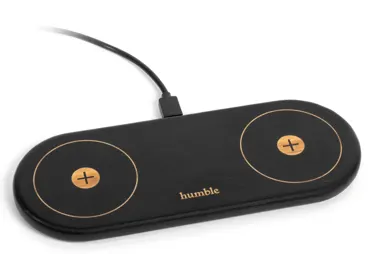 Wireless Ladegerät mit 2 Docks schwarz 19.1x7.5x1.1cm