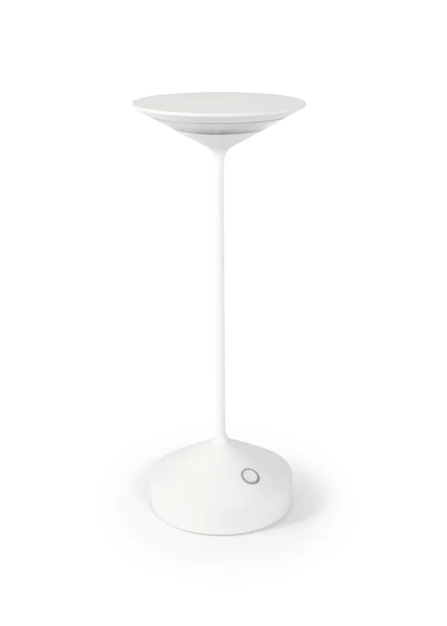Abert Tempo Lampe wiederaufladbar, weiss D10cm H28cm