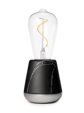 Humble Light one Marmor-Optik schwarz, 19.5x8.5 cm