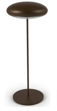 Broggi Nuvola Lampe wiederaufladbar, rost D10.2cm H31cm