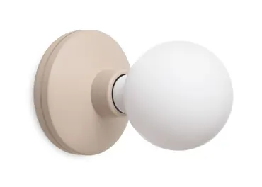 Bee Wandlampe frosted 18x12cm beige