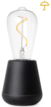 One Outdoor Tischlampe IP65 schwarz Kunststoff