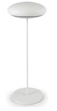 Broggi Nuvola Lampe wiederaufladbar, weiss D10.2cm H31cm