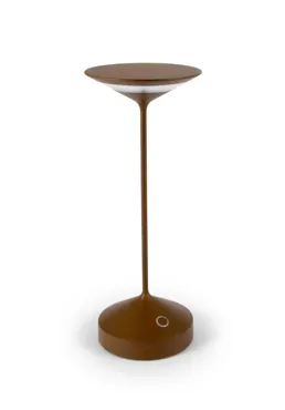 Abert Tempo Lampe wiederaufladbar, corten D10cm H28cm
