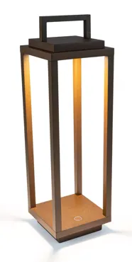 Abert Resort Maxi Lampe wiederaufladbar, rost 14x14cm H54cm