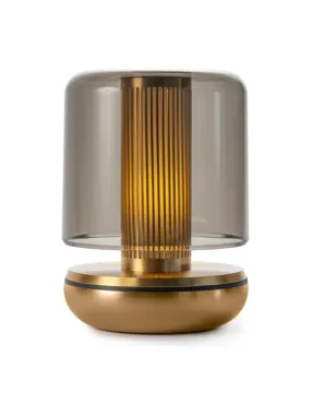 Firefly Tischlampe smoked 11.8x8.6cm gold