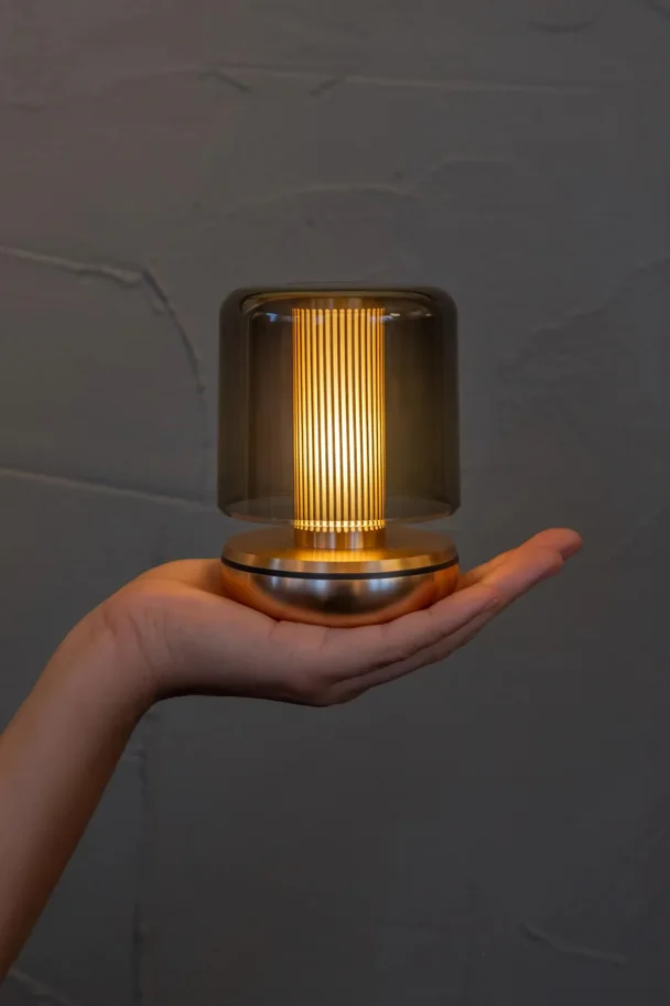 Firefly Tischlampe smoked 11.8x8.6cm gold