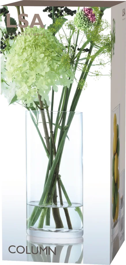 Column Vase D13cm H28cm transparent