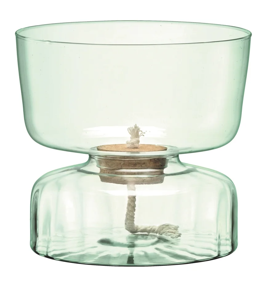 Canopy selbstbewässernder Topf H22cm recycletes Glas
