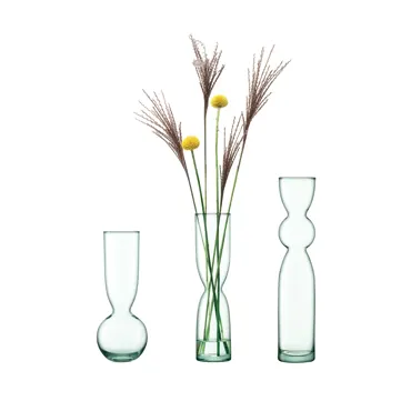 3tlg Set Canopy Vase H25cm H30cm H35cm recycletes Glas