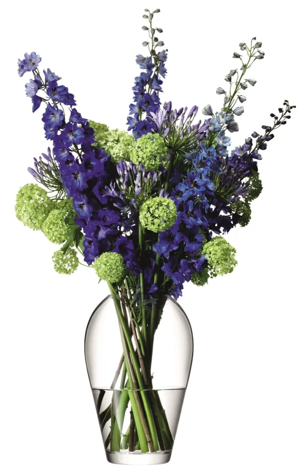 Flower Vase gross für Bouquet H35cm transparent