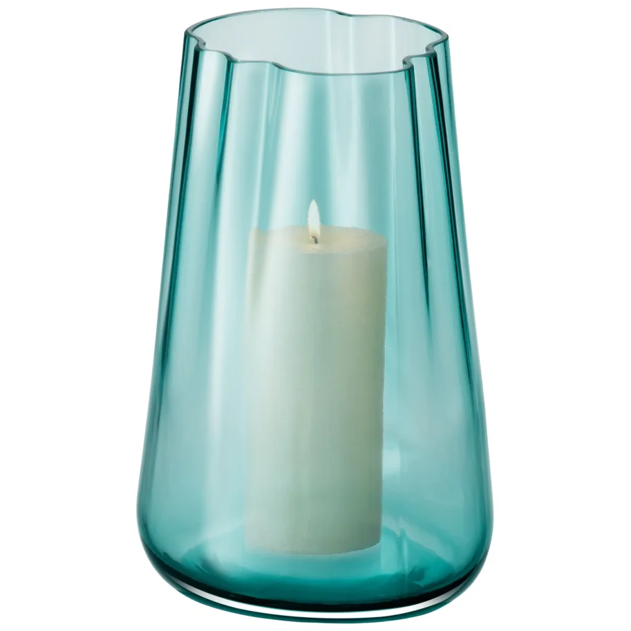 Lagoon Vase/Laterne H35cm opal meeresgrün
