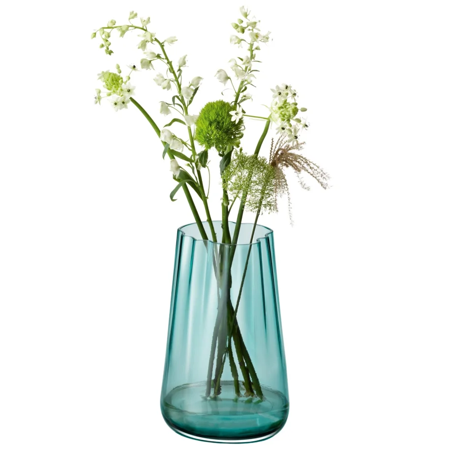 Lagoon Vase/Laterne H35cm opal meeresgrün