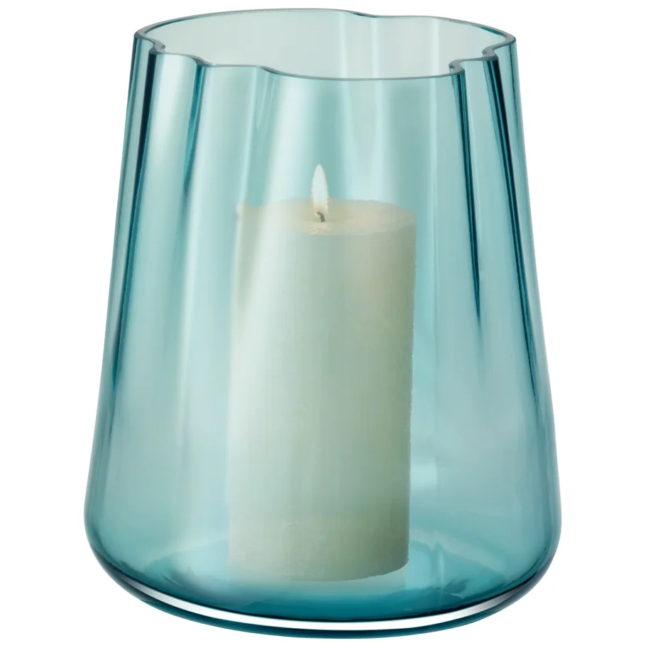 Lagoon Vase/Laterne H24cm opal meeresgrün