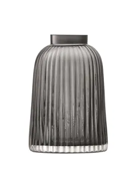 Pleat Vase H20cm - grau