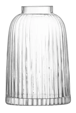 Pleat Vase H20cm transparent