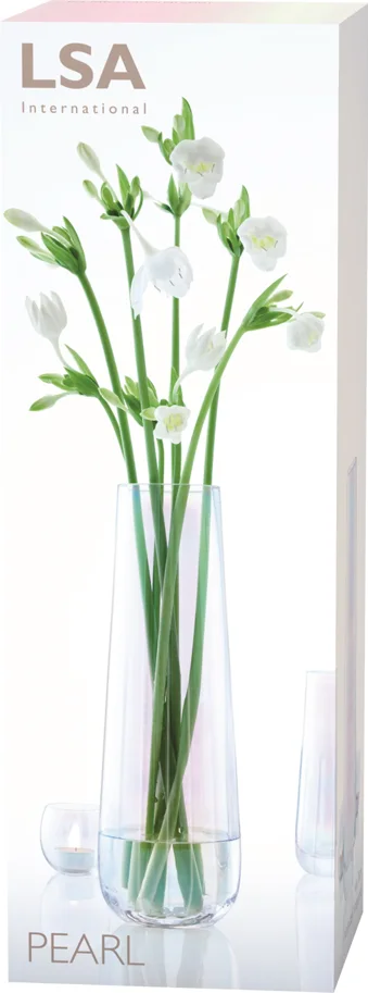 Pearl Vase H36cm - perlmutt