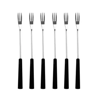 6er Set Fondue Gabel in Karton mit Sichtfenster