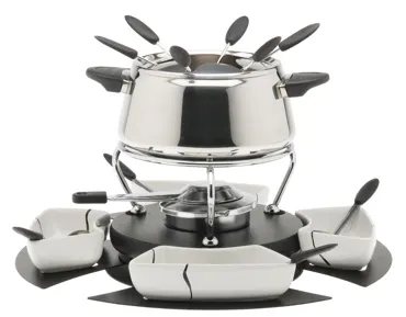 Fondue Set Bianca für Gemüse und Fleisch, 18-teilig