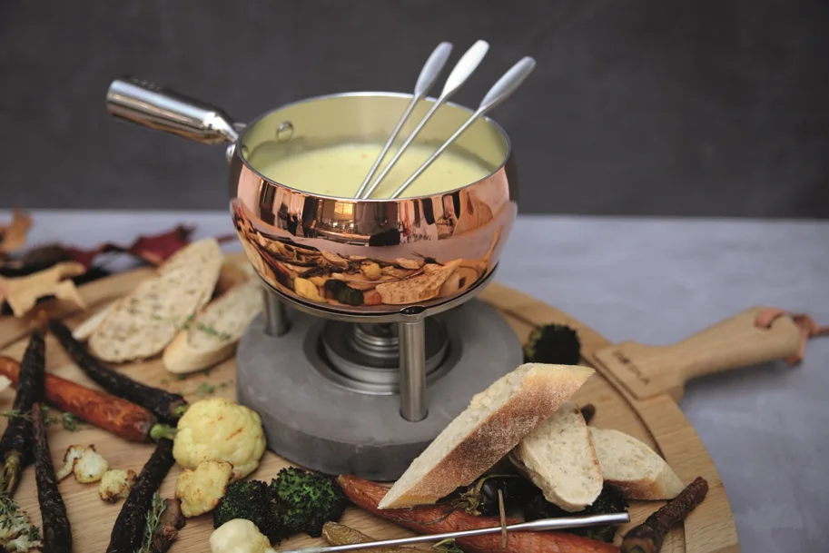Fondue-Set Kupfer 1.7lt