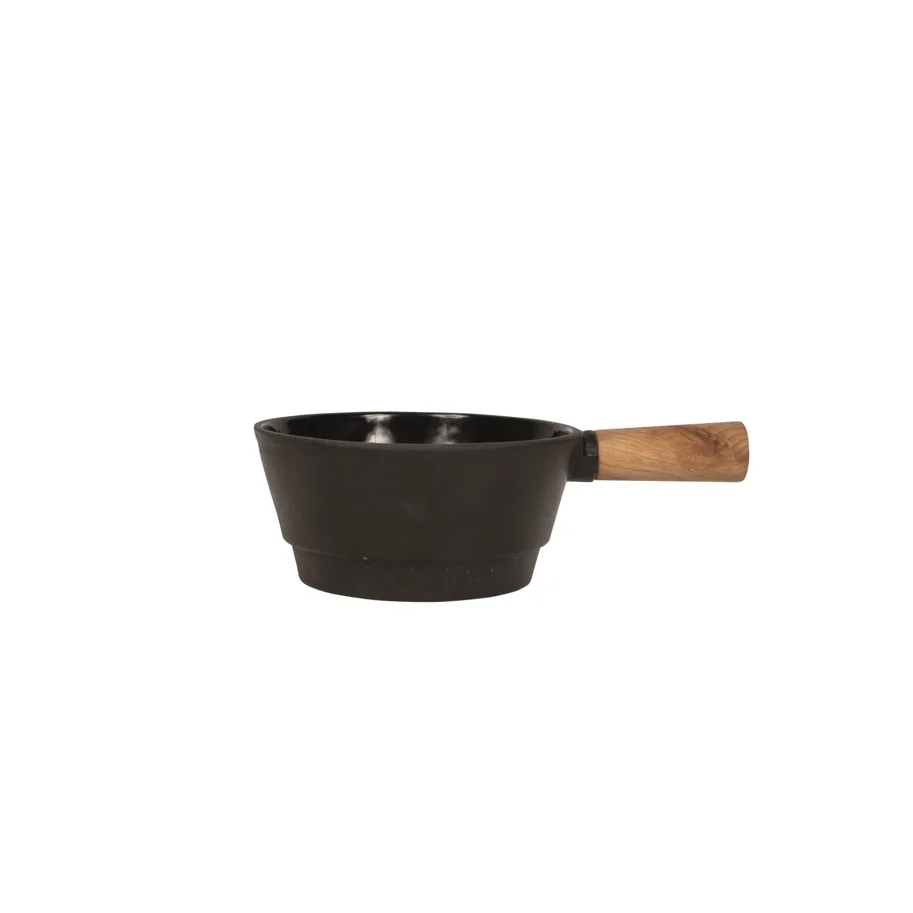 Fondueset Pro S Europäisches Eichenholz Gusseisen 0.7lt
