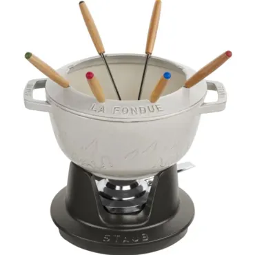 Fondue Set, Weisser Trüffel 20cm