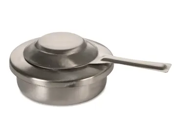 Fonduebrenner für Brennsprit u. Paste Edelstahl 175x125x48mm