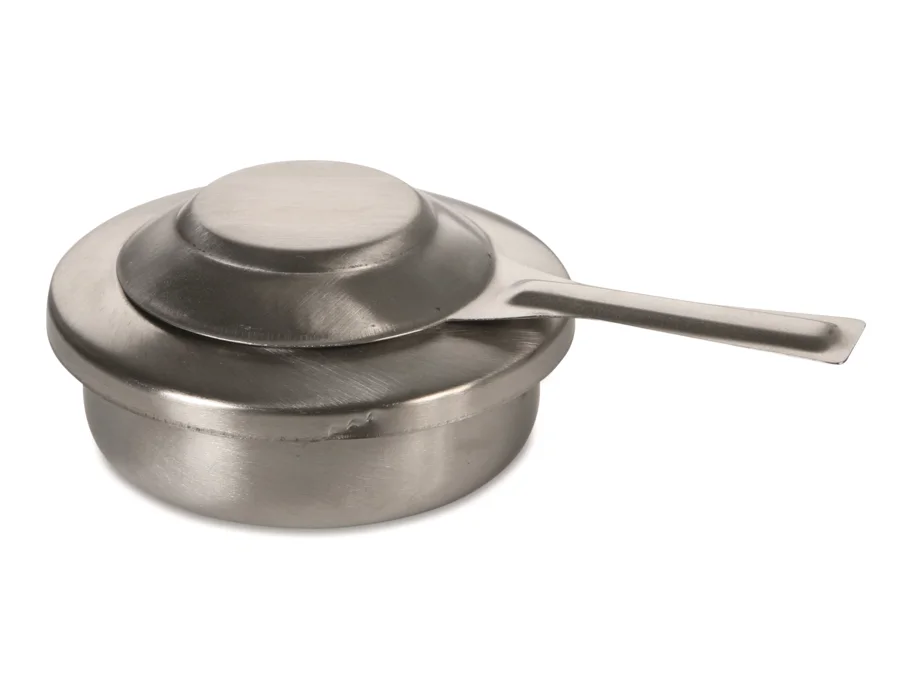 Fonduebrenner für Brennsprit u. Paste Edelstahl 175x125x48mm