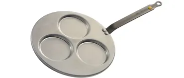 MINERAL B ELEMENT Eisenpfanne D:27cm für 3 Blinis Induktion