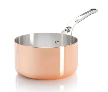 PRIMA MATERA Stielkasserolle KupferEdelstahl D:24cm Induk.