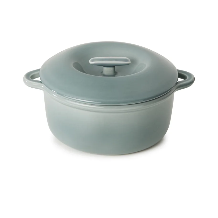 Bombance Ofenkasserolle D22cm wolkengrau mit Deckel