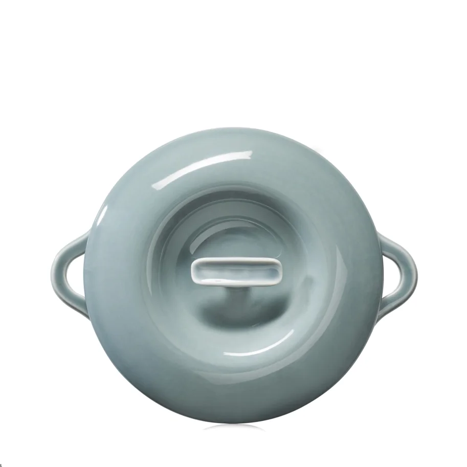 Bombance Ofenkasserolle D22cm wolkengrau mit Deckel