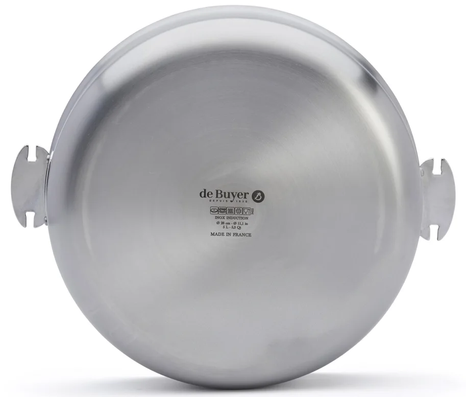 Alchimy Loqy Sauteuse gerade Mehrschichtiger Edelstahl D24cm