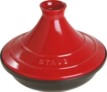 Tajine 28cm, Gusseisen, Kirsch-Rot