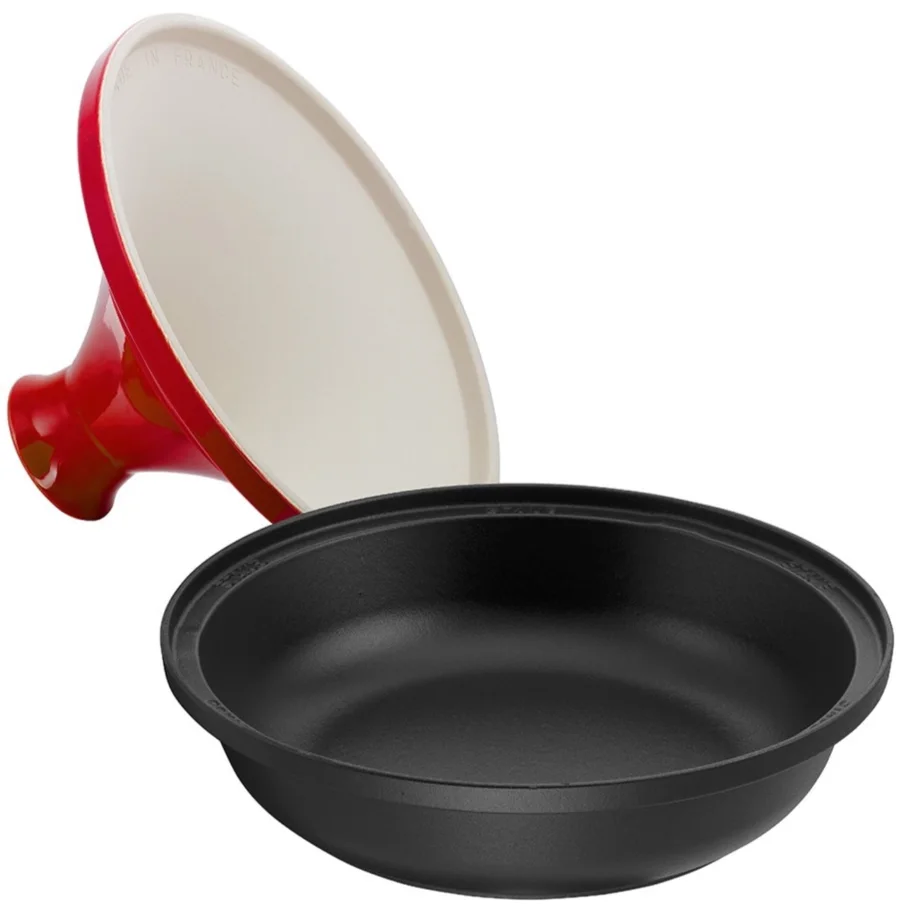 Tajine 28cm, Gusseisen, Kirsch-Rot