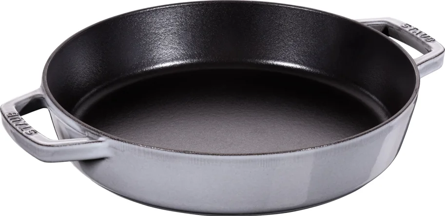 Paella-Pfanne 34cm, Graphit-Grau, Gusseisen