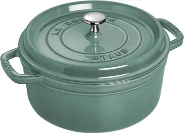 Cocotte 28cm, rund, Eucalyptus, Gusseisen 6.7l