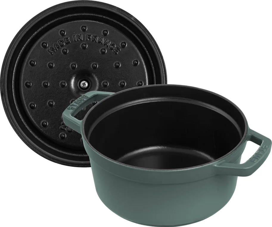 Cocotte 20cm, rund, Eucalyptus, Gusseisen 2.2l