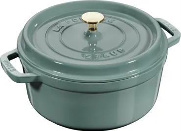 Cocotte 20cm, rund, Eucalyptus, Gusseisen 2.2l