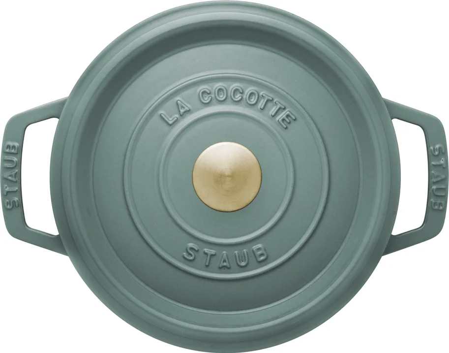 Cocotte 20cm, rund, Eucalyptus, Gusseisen 2.2l