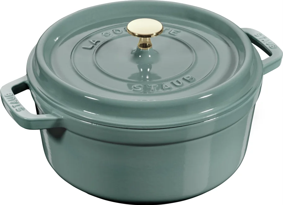 Cocotte 24cm, rund, Eucalyptus, Gusseisen 3.7l