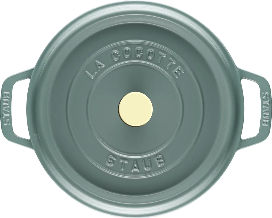Cocotte 24cm, rund, Eucalyptus, Gusseisen 3.7l