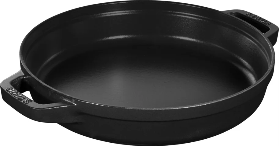 Cocotte 3tlg. 24cm, rund, Schwarz, stackable
