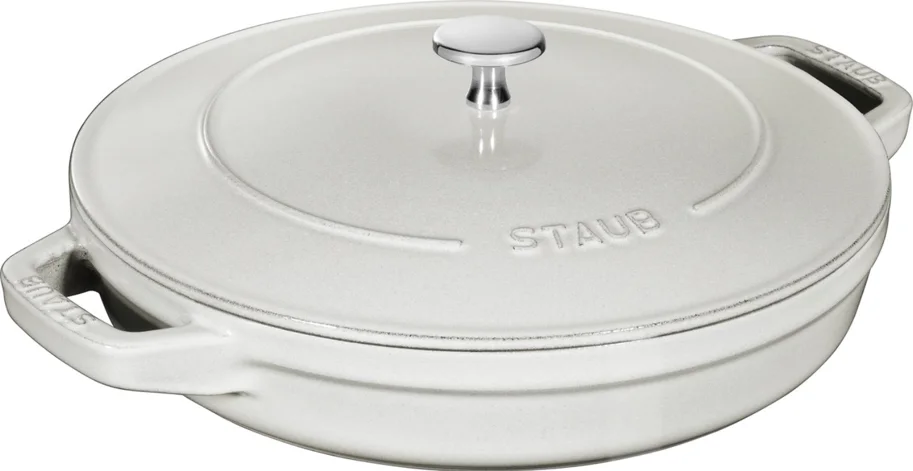 Cocotte 3tlg. 24cm, rund, Weisser Trüffel, stackable