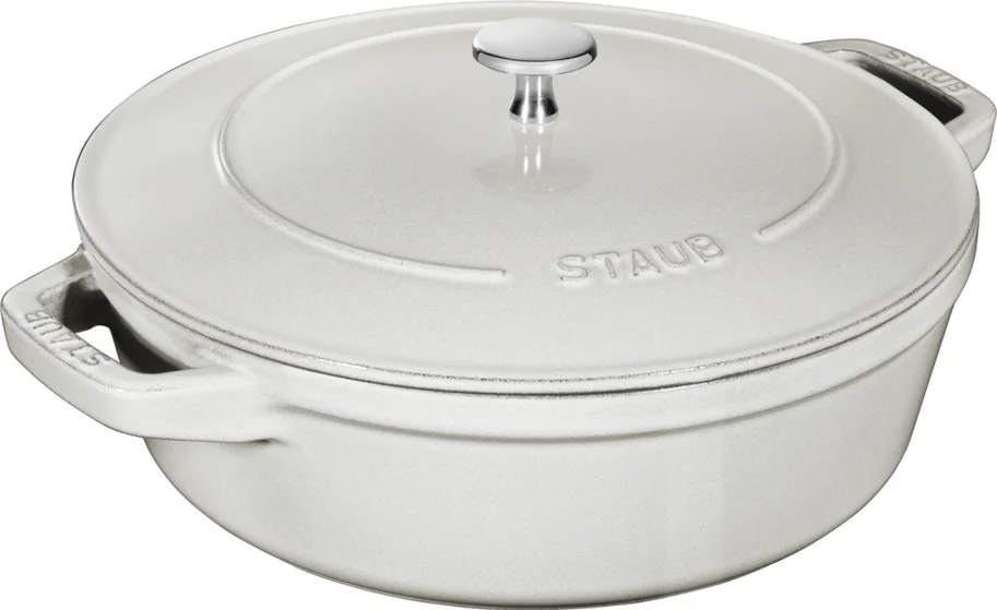 Cocotte 4tlg. 24cm, rund, Weisser Trüffel, stackable