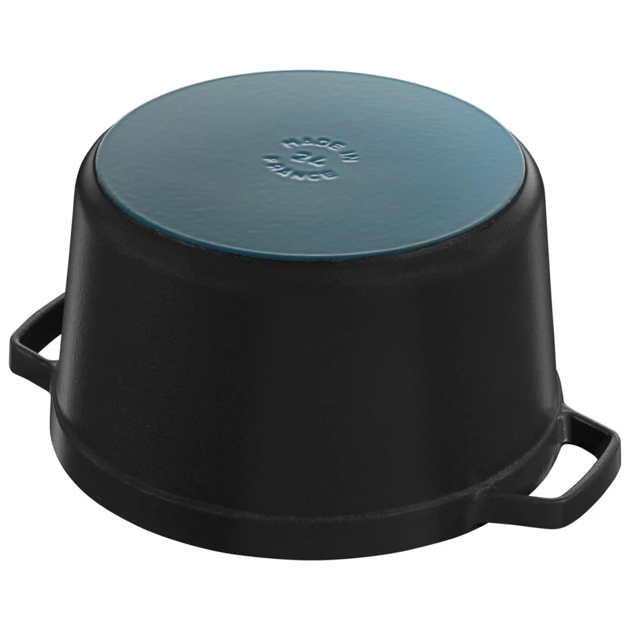 La Cocotte Cocotte hoch, 24cm Schwarz 4.7l