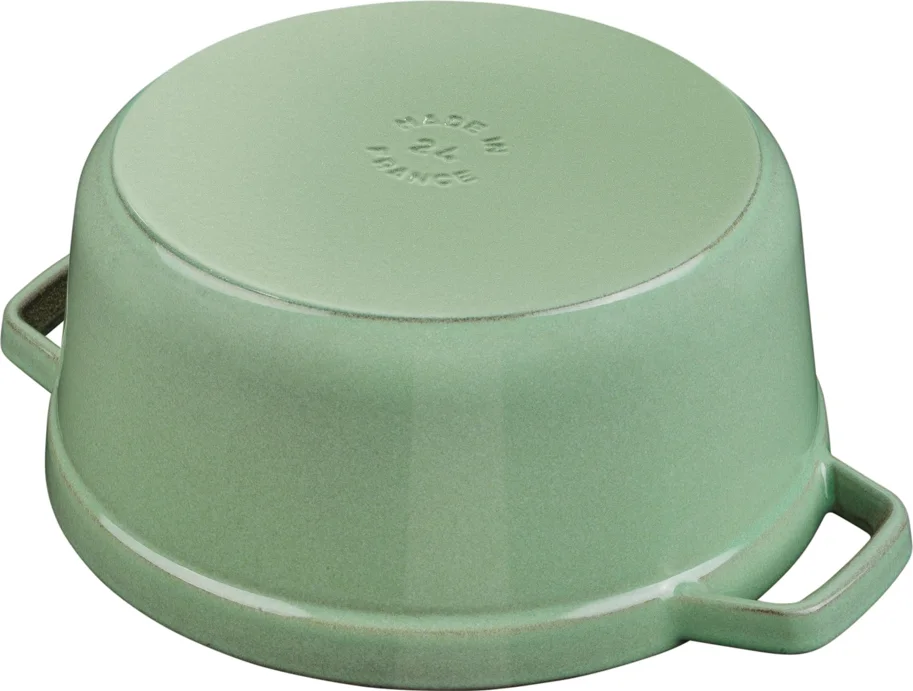 Cocotte 28cm, rund, Salbei, Gusseisen 6.7l